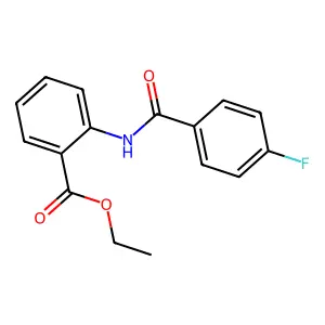 Ethyl 2-[(4-fluorobenzoyl)amino]benzoate structure