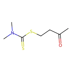 二甲基二硫代氨基甲酸3-氧丁酯 structure
