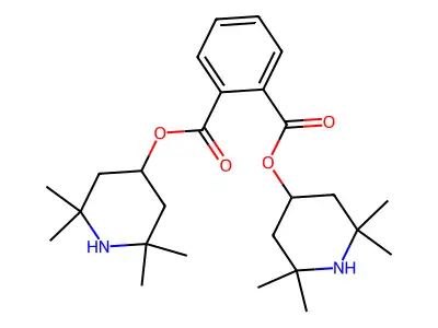 Bis(2,2,6,6-tetramethylpiperidin-4-yl) benzene-1,2-dicarboxylate structure