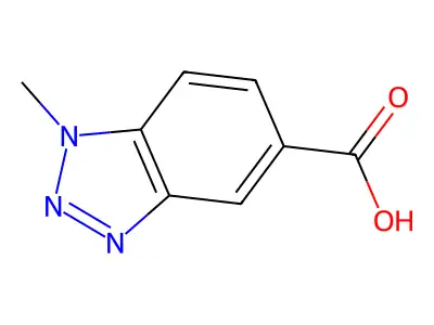 1-methyl-1H-1,2,3-benzotriazole-5-carboxylic acid structure