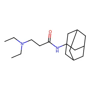 N-(1-金刚烷基)-3-(二乙氨基)丙酰胺 structure