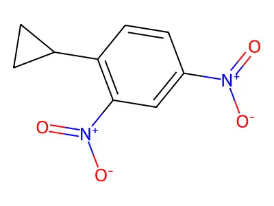 1-Cyclopropyl-2,4-dinitrobenzene structure