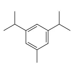 Benzene, 1-methyl-3,5-bis(1-methylethyl)- structure