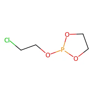 Phosphorous acid, 2-chloroethyl cyclic ethylene ester structure