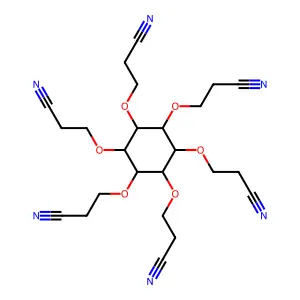 1,2,3,4,5,6-Hexakis-O-(2-cyanoethyl)inositol structure