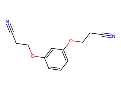 3-[3-(2-Cyanoethoxy)phenoxy]propanenitrile structure