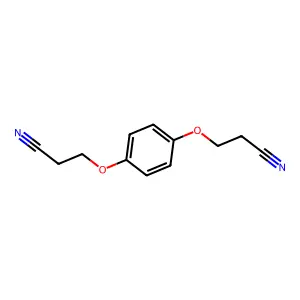 Propanenitrile, 3,3'-(1,4-phenylenebis(oxy))bis- structure