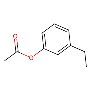 Phenol, 3-ethyl-, 1-acetate structure
