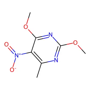 2,4-Dimethoxy-6-methyl-5-nitropyrimidine structure