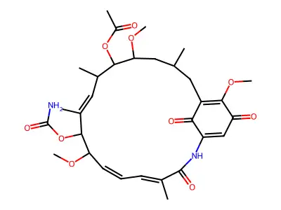 Geldanamycin analog structure