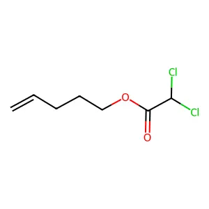 4-Penten-1-ol, dichloroacetate structure