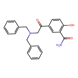 5-((二(苄基)氨基)乙酰基)水杨酰胺 structure