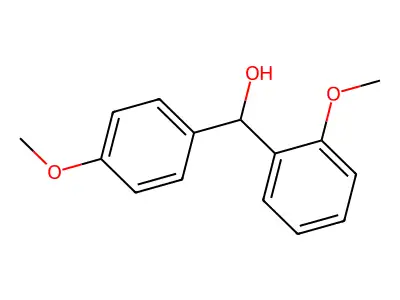 (2-Methoxyphenyl)(4-methoxyphenyl)methanol structure