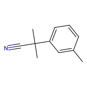 2-Methyl-2-(3-methylphenyl)propanenitrile structure
