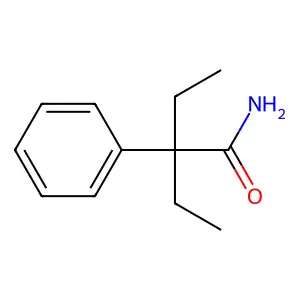 2-乙基-2-苯基丁酰胺 structure