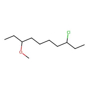 Ether, 6-chloro-1-ethyloctyl methyl structure