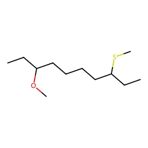 3-Methoxy-8-(methylthio)decane structure