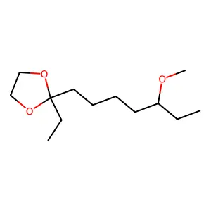 1,3-Dioxolane, 2-ethyl-2-(5-methoxyheptyl)- structure