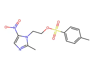 1H-Imidazole-1-ethanol, 2-methyl-5-nitro-, 1-(4-methylbenzenesulfonate) structure