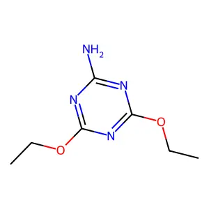4,6-二乙氧基-1,3,5-三嗪-2-胺 structure