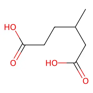 (+-)-3-Methyladipic acid structure