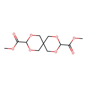 Dimethyl 2,4,8,10-tetraoxaspiro[5.5]undecane-3,9-dicarboxylate structure