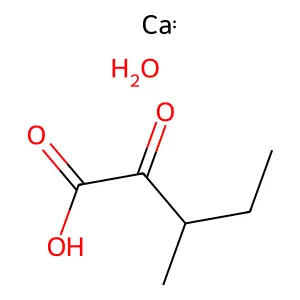 Calcium 3-methyl-2-oxovalerate hydrate structure
