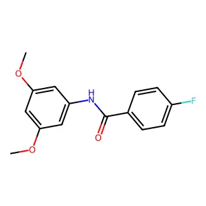 N-(3,5-dimethoxyphenyl)-4-fluorobenzamide structure