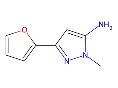 3-(furan-2-yl)-1-methyl-1H-pyrazol-5-amine structure