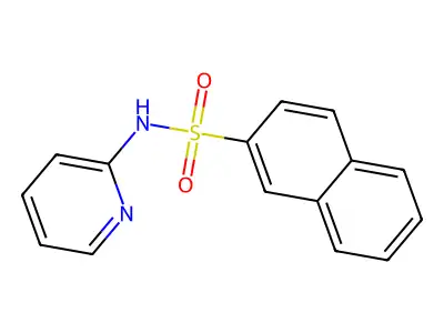 N-pyridin-2-ylnaphthalene-2-sulfonamide structure