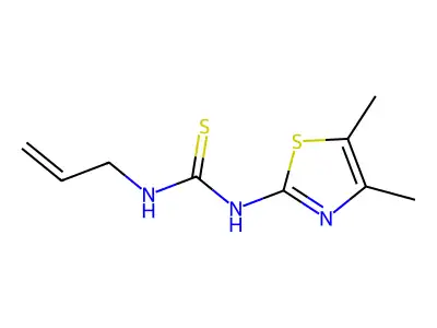 1-(Dimethyl-1,3-thiazol-2-yl)-3-(prop-2-en-1-yl)thiourea structure