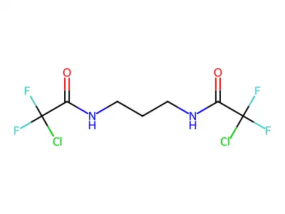 2-Chloro-N-[3-(2-chloro-2,2-difluoroacetamido)propyl]-2,2-difluoroacetamide structure