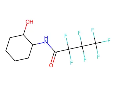 2,2,3,3,4,4,4-heptafluoro-N-(2-hydroxycyclohexyl)butanamide structure