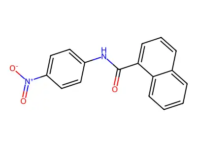 N-(4-nitrophenyl)naphthalene-1-carboxamide structure