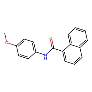 N-(4-methoxyphenyl)naphthalene-1-carboxamide structure