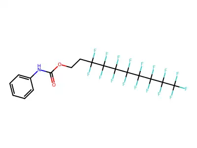 3,3,4,4,5,5,6,6,7,7,8,8,9,9,10,10,10-heptadecafluorodecyl N-phenylcarbamate structure