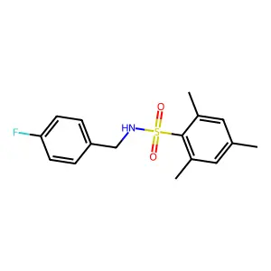 N-(4-Fluorobenzyl)-2,4,6-trimethylbenzenesulfonamide structure