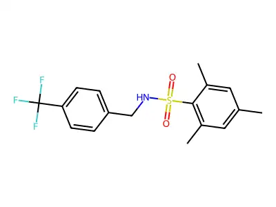 2,4,6-Trimethyl-N-(4-trifluoromethyl-benzyl)-benzenesulfonamide structure