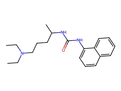 3-[5-(Diethylamino)pentan-2-YL]-1-(naphthalen-1-YL)urea structure
