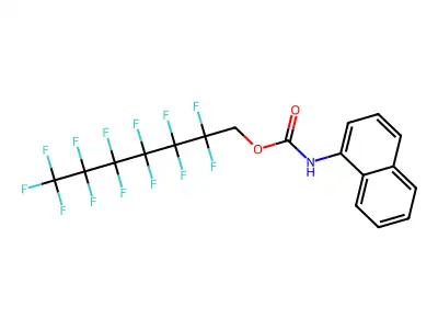 2,2,3,3,4,4,5,5,6,6,7,7,7-Tridecafluoroheptyl N-(naphthalen-1-yl)carbamate structure