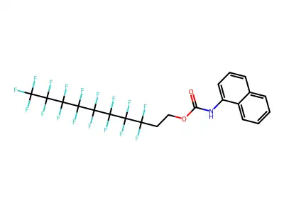 3,3,4,4,5,5,6,6,7,7,8,8,9,9,10,10,10-Heptadecafluorodecyl 1-naphthylcarbamate structure