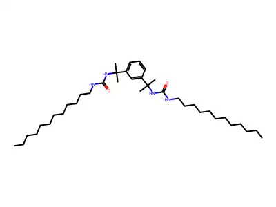 3-Dodecyl-1-[2-(3-{2-[(dodecylcarbamoyl)amino]propan-2-yl}phenyl)propan-2-yl]urea structure