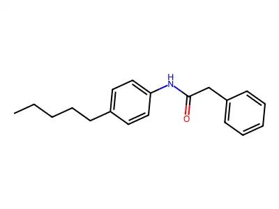 N-(4-pentylphenyl)-2-phenylacetamide structure