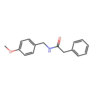 N-[(4-methoxyphenyl)methyl]-2-phenylacetamide structure