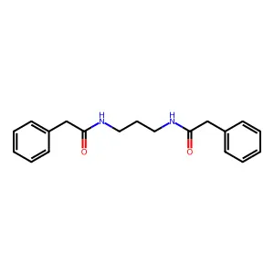 N,N'-丙烷-1,3-二基双(2-苯基乙酰胺) structure