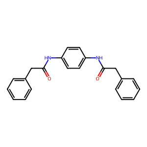 2-phenyl-N-{4-[(phenylacetyl)amino]phenyl}acetamide structure