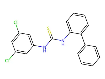 1-(3,5-Dichlorophenyl)-3-(2-phenylphenyl)thiourea structure