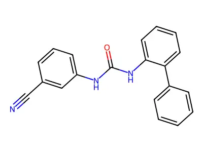 1-(3-Cyanophenyl)-3-(2-phenylphenyl)urea structure