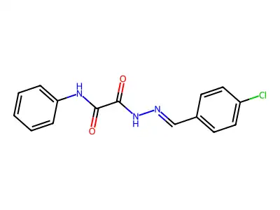 N'-[(4-chlorophenyl)methylideneamino]-N-phenyloxamide structure