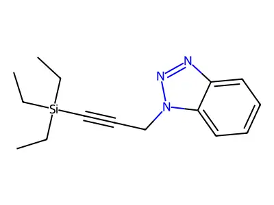 1-[3-(Triethylsilyl)prop-2-yn-1-yl]-1H-1,2,3-benzotriazole structure